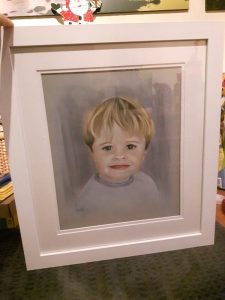 photo to painting in a frame