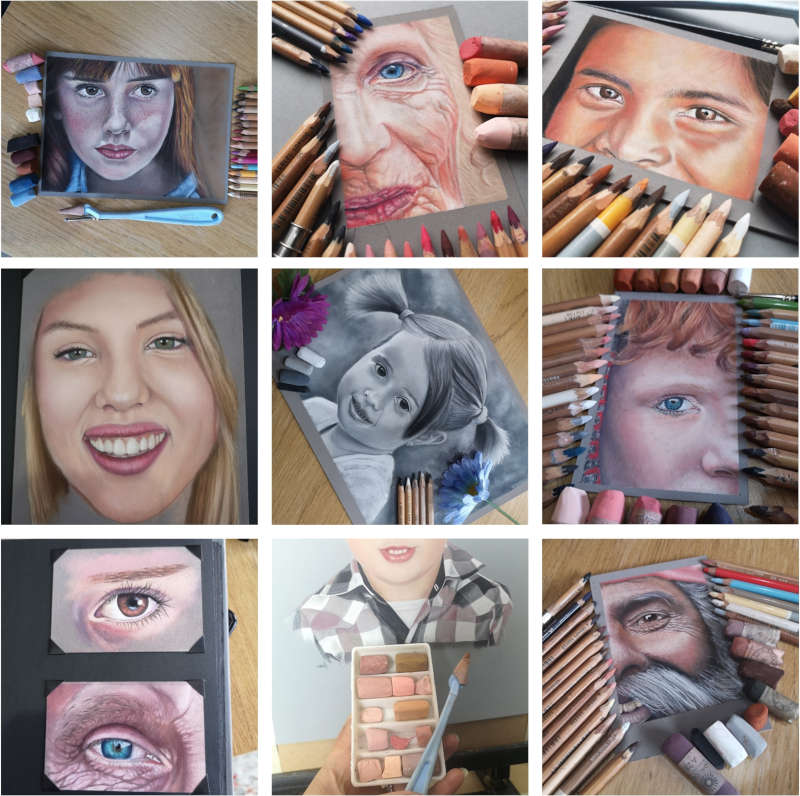 Which Pastel Pencils Work Best On Which Paper? - SKH Portraits